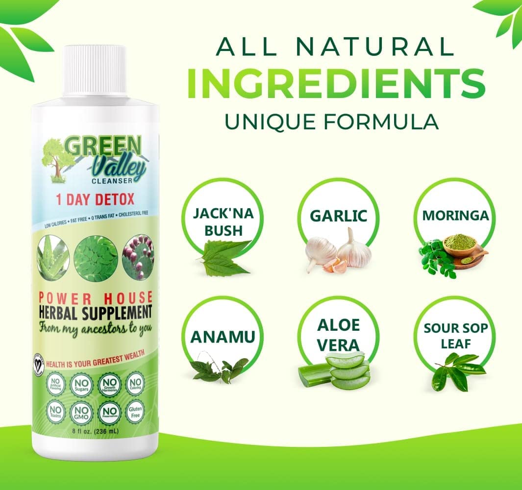 1 Day Colon Liquid Cleanse Formula and Liver Detox - Vegan Friendly, Helps Healthy Digestion Green Valley CleanserBuy Supplements Australia