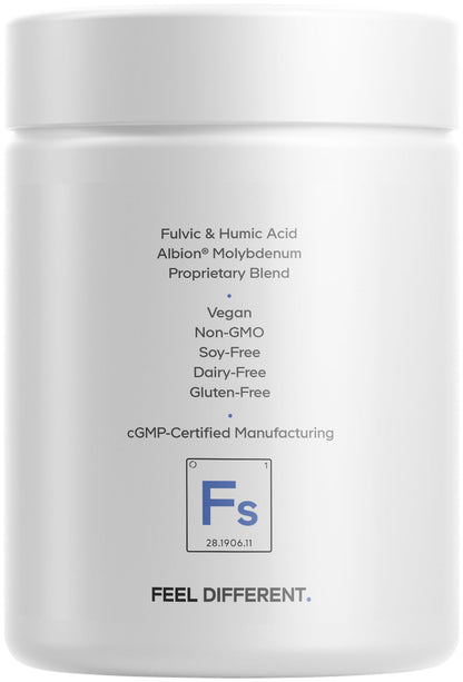 Codeage Binder + Systemic Binder Supplement - Activated Charcoal Pills, Bentonite Clay Mineral Powder, Fulvic & Humic Acids, Molybdenum, Carbon Forms - 90 Capsules
