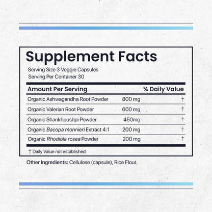 Nature's Pure Blend Ashwagandha Supplements – Organic Ashwagandha Root & Extract for Women and Men – Stress Relief, Sleep, and Mood Support – Athletic Performance & Focus Support – 60 Vegan Capsules Nature's Pure BlendBuy Supplements Australia