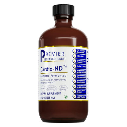 Premier Research Labs Fermented Cardio-ND - Cardio Heart Health, Cardio Support Liquid Fermented in Probiotics for Women, Men, Adults, Supports Heart Health with Hawthorne Berry - 8 fl oz Bottle Premier Research LabsBuy Supplements Australia