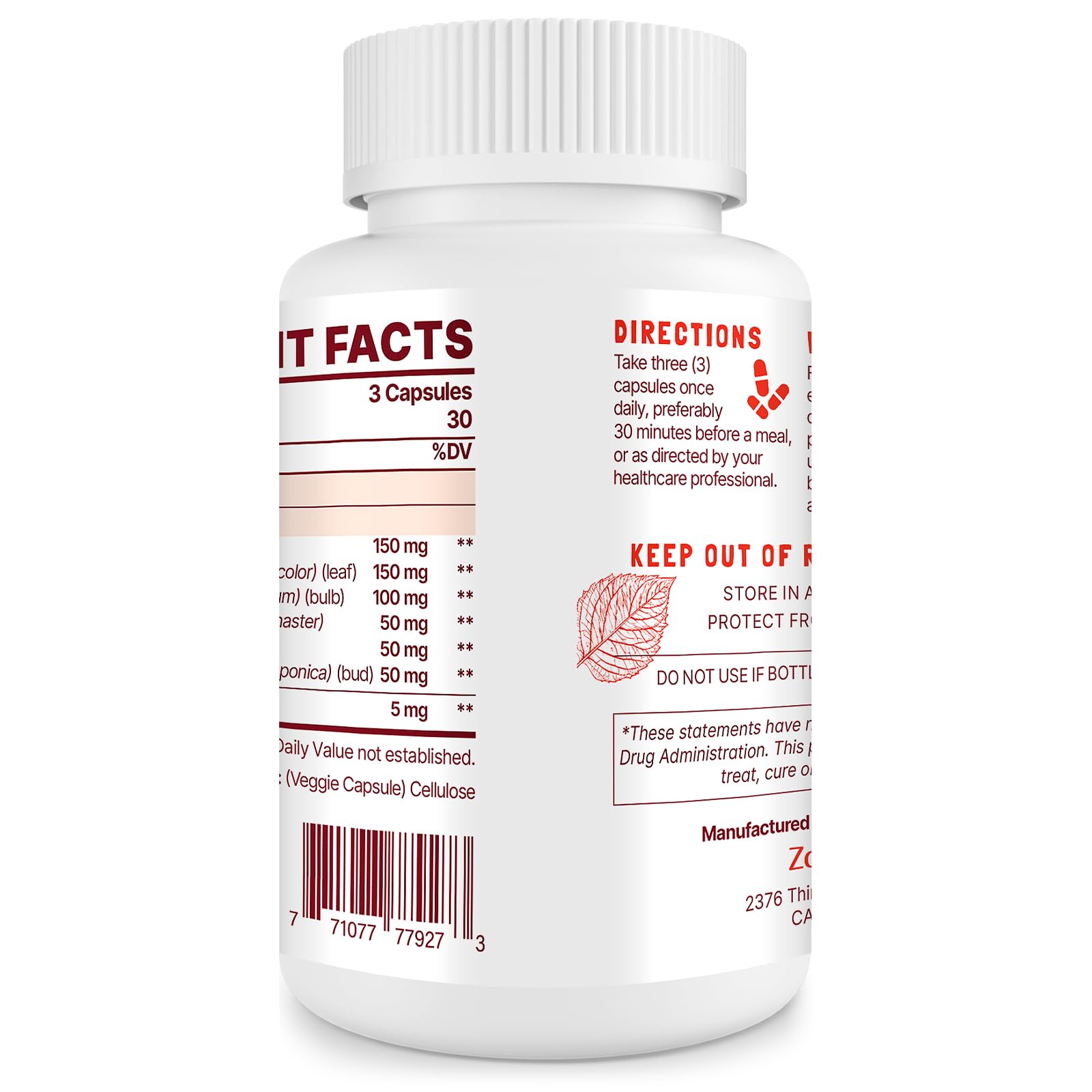 Zdoroviye Nitric Oxide Supplement for Men, 90 Capsules (2 Pack) ZdoroviyeBuy Supplements Australia