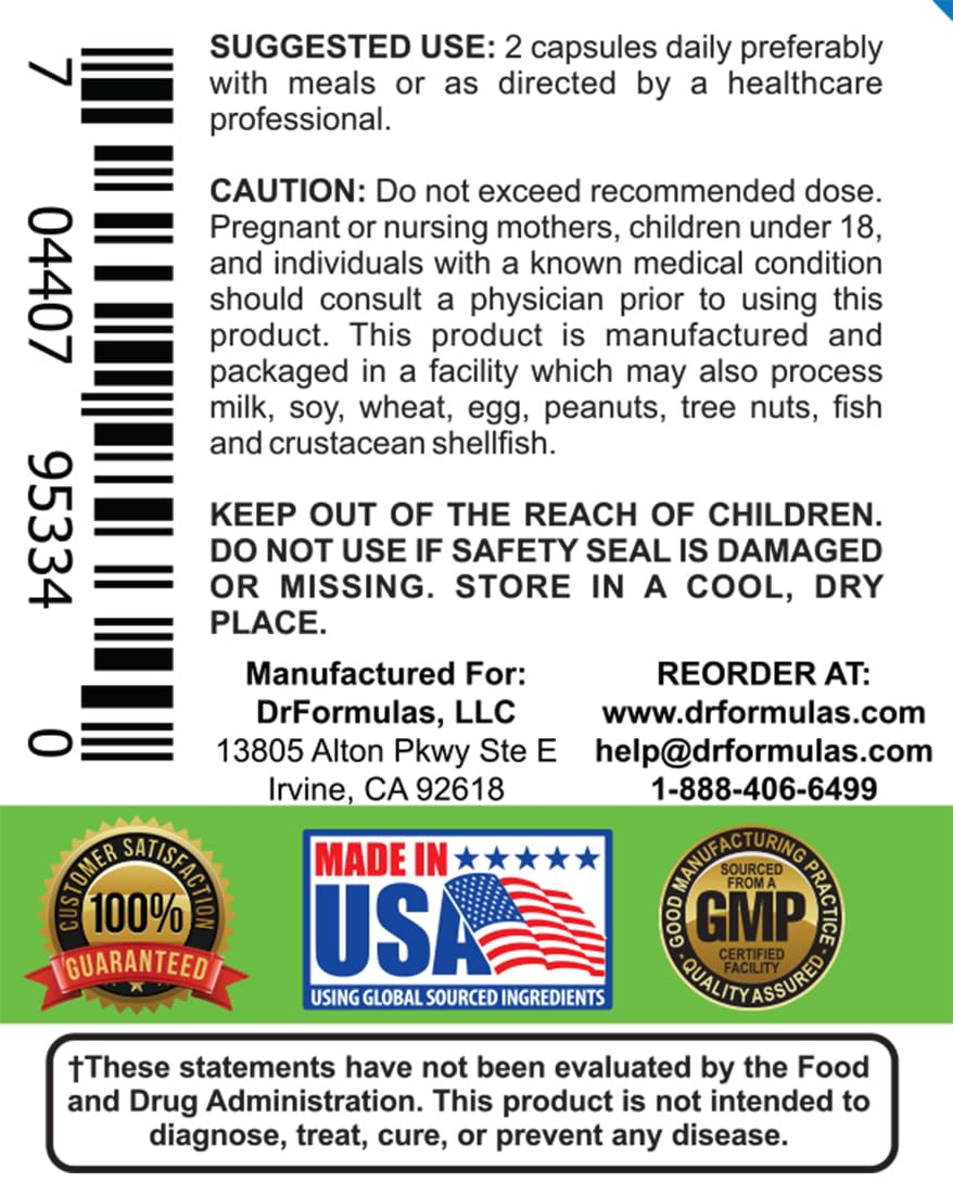 DrFormulas Mood Boost Probiotics for Stress and Calm, Methylfolate for Kids, Women, Men | Nexabiotic Supplement with Bifidobacterium and B-12, 60 Count DrFormulasBuy Supplements Australia