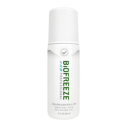 Biofreeze Professional Colorless Pain Relief Roll On, Knee & Simple Backache Relief, Arthritis Pain Reliever, Neck Pain Relief, Cooling Joint Pain Relief, Roll-On Menthol Gel 3 Fl Oz BiofreezeBuy Supplements Australia