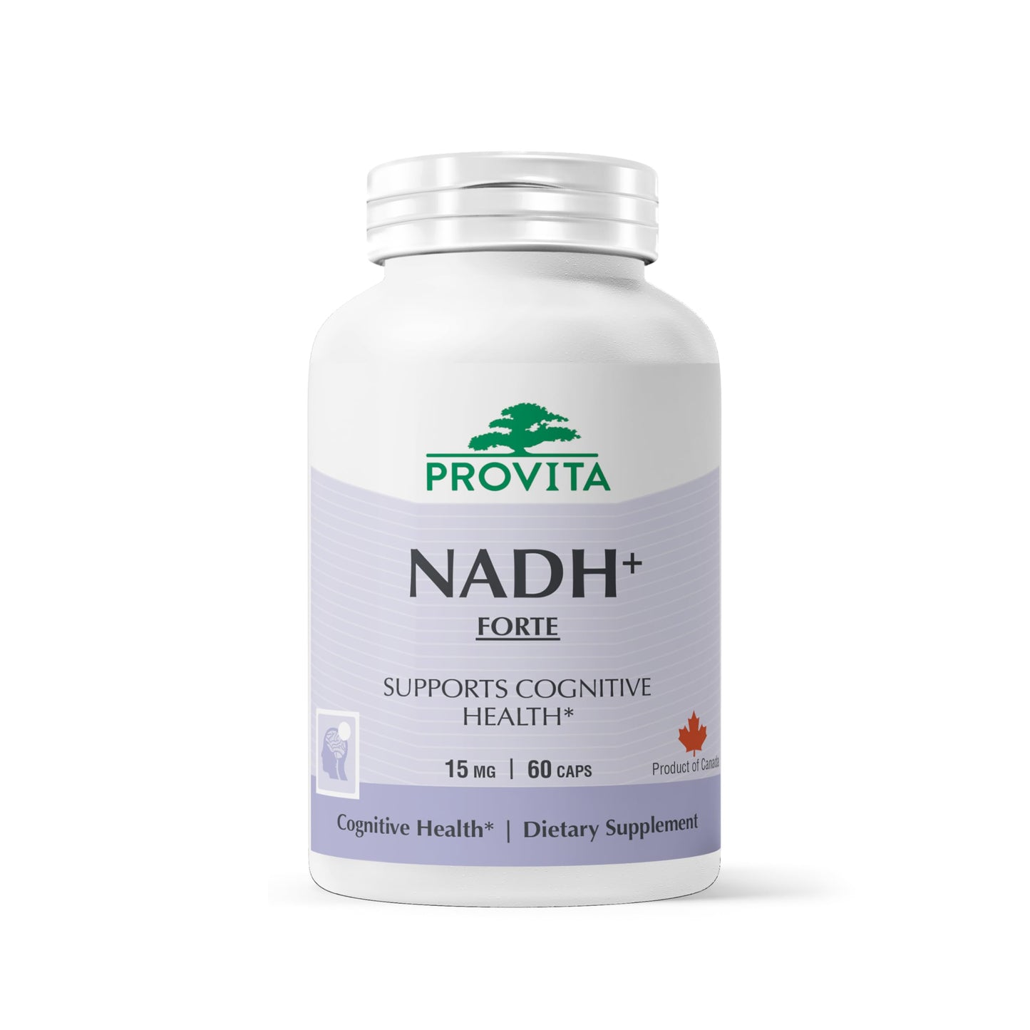 PROVITA NADH+ Forte | Cognitive Support Supplement with NADH, Coenzyme Q10 & Chlorophyll | Energy Support, Focus, Mental Clarity & Brain Health | Vegan Capsules | High Absorption Cellular Formula PROVITABuy Supplements Australia