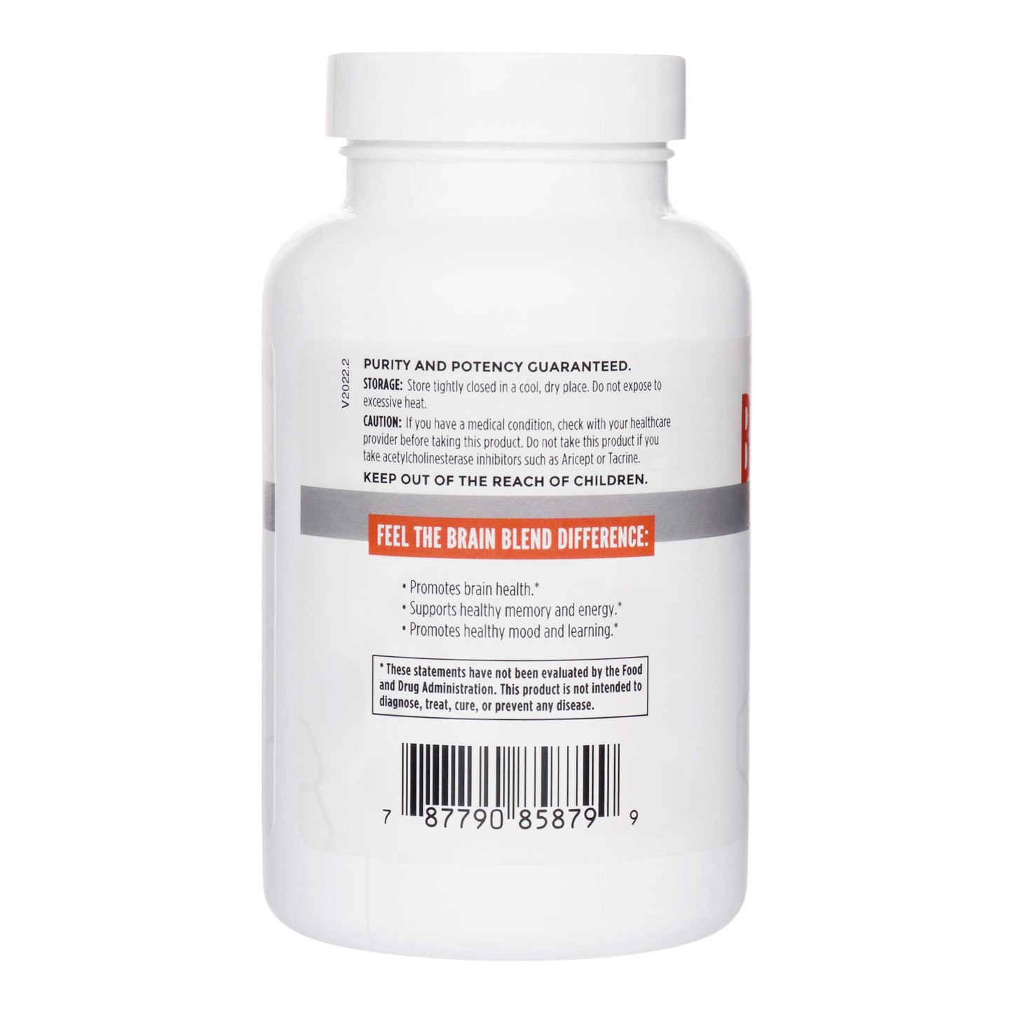 NBI Brain Blend for Memory, Focus, Concentration, Cognitive Function for Men & Women | Caffeine-Free with ALCAR, Alpha Lipoic Acid, Huperzine A, Turmeric | Nootropic | 120ct Capsules NBIBuy Supplements Australia