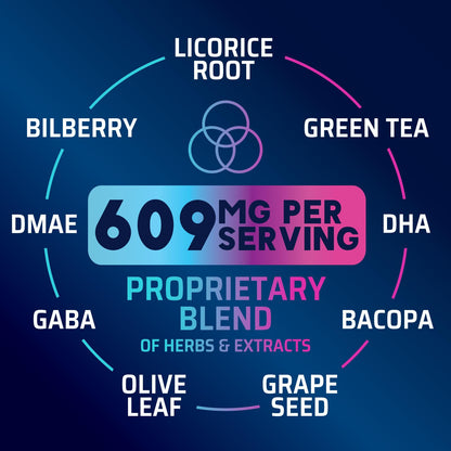 Brain Memory Supplement Pills - 3X Strength Nootropics for Concentration, Clarity & Focus Support - Brain Health Cognitive Vitamins with Bacopa, Phosphatidylserine & DMAE, Brain Booster - 60 Capsules Nature's StrengthBuy Supplements Australia