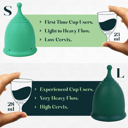 SHORDY Menstrual Cup and Steamer Sterilizer for Beginners Kit Set of 2 Period Cups (Small & Large) SHORDYBuy Supplements Australia