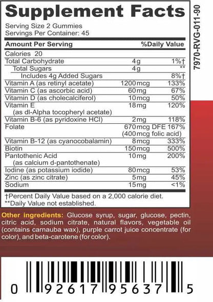 Bariatric Expert Multivitamin Gummies – Fast-Melting Dietary Supplement for Adults Post-Gastric Sleeve and Bypass, Nutritionist Recommended, 90 Count Bariatric Food ExpertBuy Supplements Australia