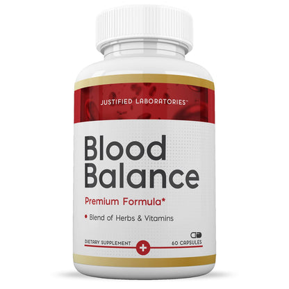 (2 Pack) Blood Balance Advanced Formula 688MG Supplement Pills 120 Capsules Justified LaboratoriesBuy Supplements Australia