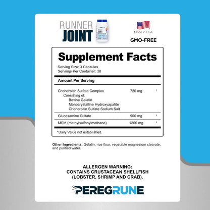 PEREGRUNE Runner Multivitamin & Joint Support Supplement | Antioxidants, Complete B-Complex & Probiotics to Support Energy PEREGRUNE