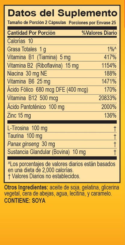 Super Macho Dietary Supplement with High Potency Zinc & 7 B Vitamins, No Preservatives, Sugar or Caffeine, Made in USA, 50 Softgels (3 Pack) Super MachoBuy Supplements Australia
