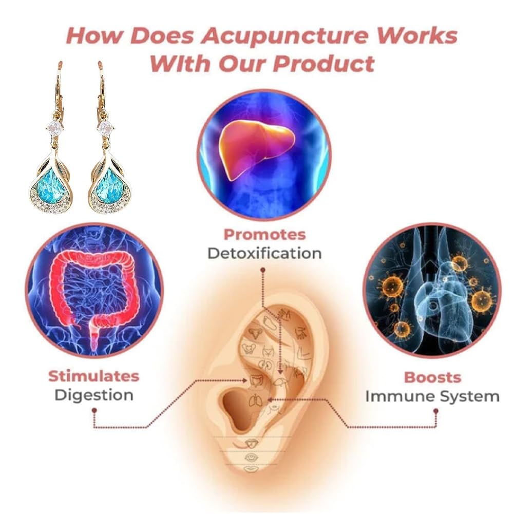 Lymphflow Magnetogen Earrings,Lymphatic Magnetotherapy Earrings,Lymphatic Earrings FleaCollarBuy Supplements Australia