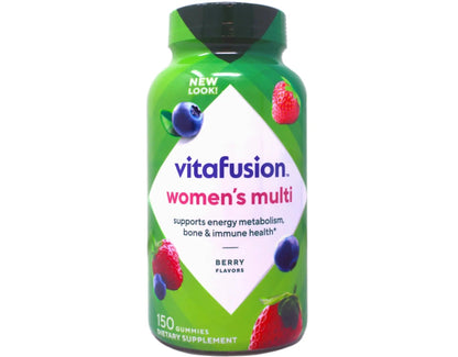 Vitafusion 150 Count with Vitamins A, C, D, E, B-6 and B-12 Womens Multivitamin Gummies, Berry Flavored Daily Vitamins for Women VitafusionBuy Supplements Australia