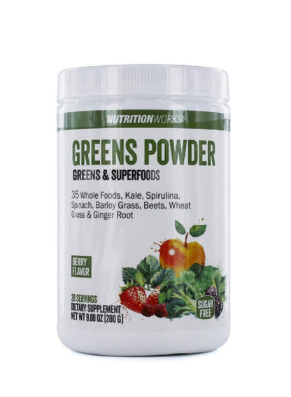 Nutrition Works Greens Powder Greens & Superfoods - Berry Flavor - 9.88 Oz (20 Servings) Nutrition WorksBuy Supplements Australia