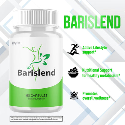 (3 Pack) Barislend Capsules, Official Barislend Pink Salt Pills with All Natural Ingredients, Bari-Slend Advanced Formula Vitamin Pills for Health and Wellness Support for Men and Women (180 Capsules) SyvorBuy Supplements Australia