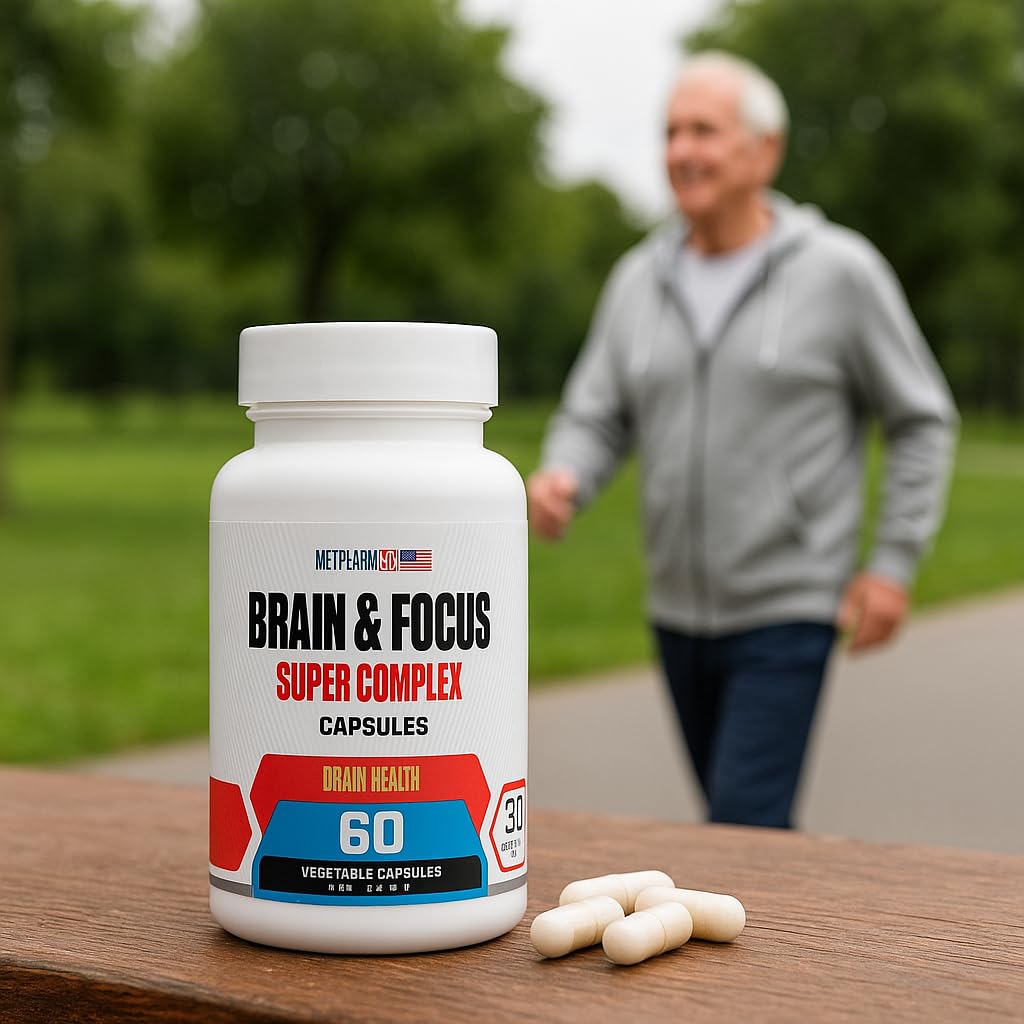 MetpharmUSA Brain & Focus Nootropic Super Complex Supplement for Brain Support and Performance, Improved Focus Memory and Mental Performance MetpharmUSABuy Supplements Australia