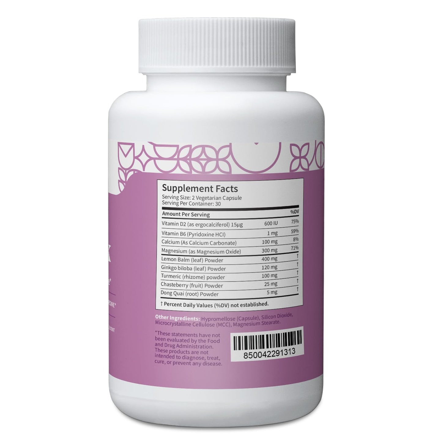 Pattern Wellness PMS Complex – Monthly Cycle Wellness Support – with Vitamin B6, Magnesium & Herbal Extracts – 60 Vegan Capsules Pattern WellnessBuy Supplements Australia