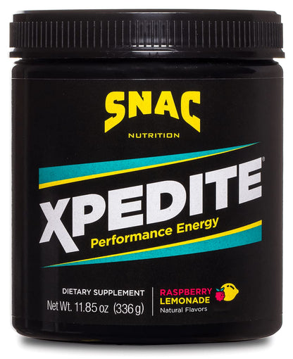 SNAC XPEDITE Preworkout Performance Energy Drink Supplement, Raspberry Lemonade