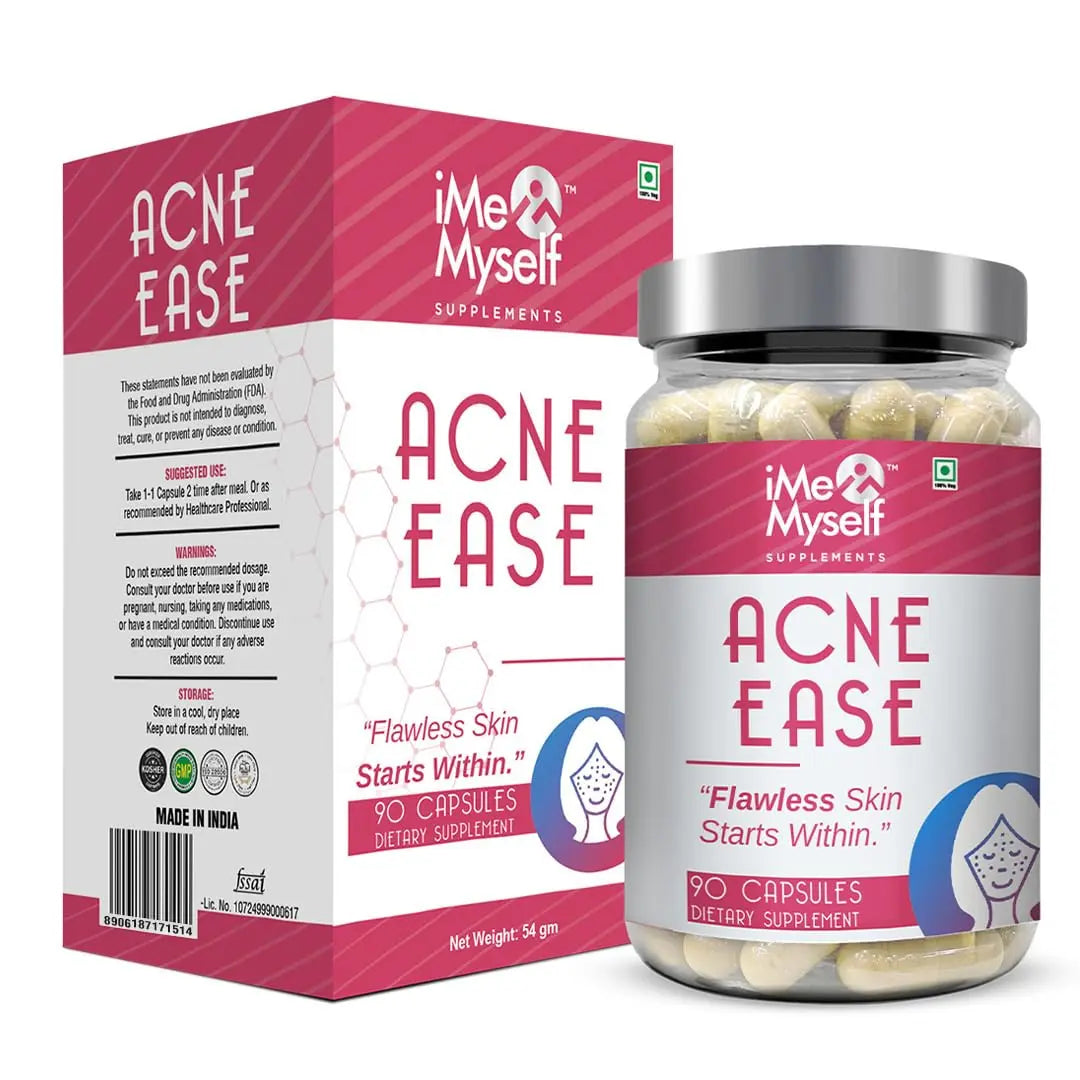 iMeMyself Clear Skin Support | 90 Capsules – with Zinc, Vitamin A, Niacinamide, Berberine, Glutathione, Neem, Probiotics, Green Tea & Herbal Extracts iMeMyselfBuy Supplements Australia