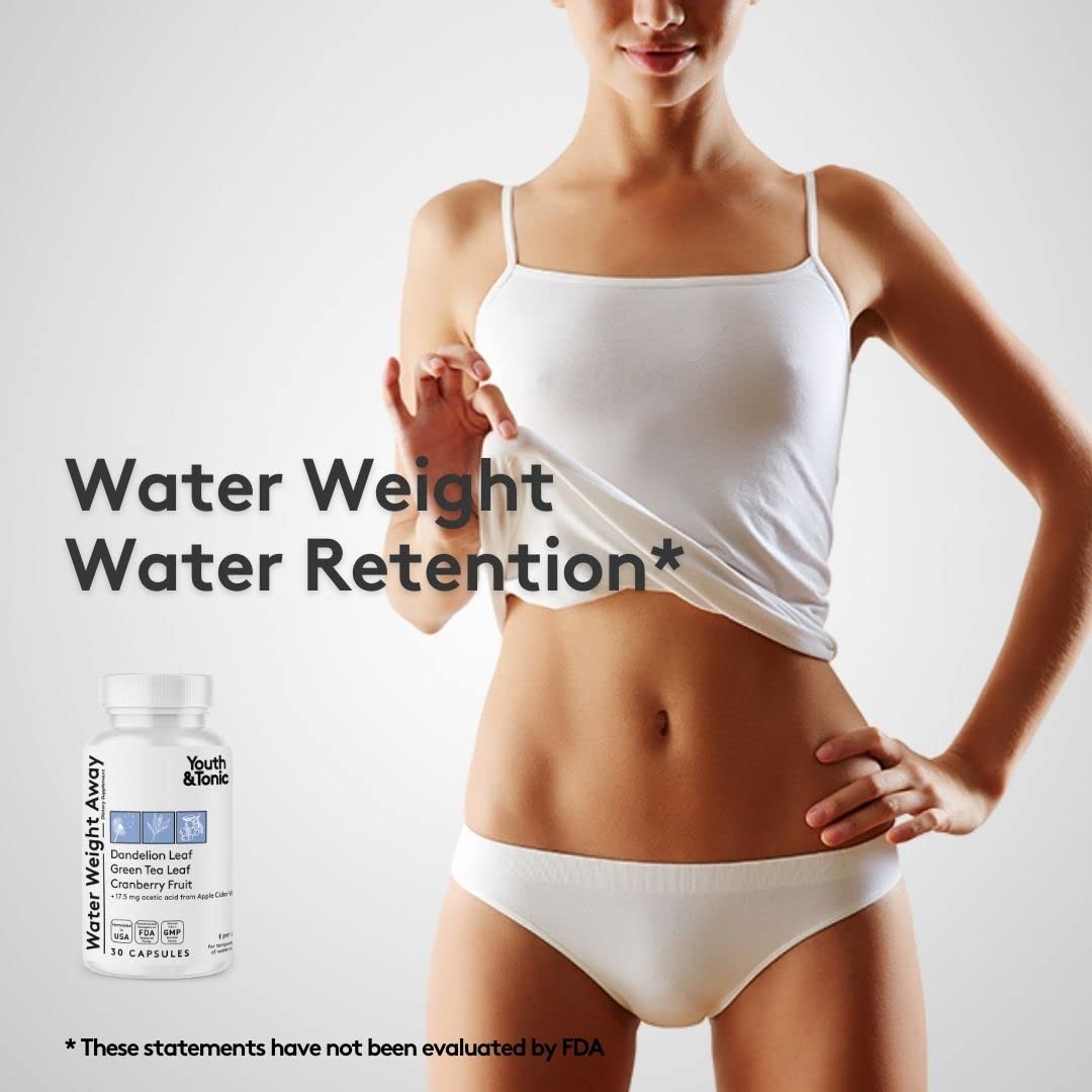 Youth & Tonic Daily Water Retention Pills for Kidney Cleanse Swelling and Excess Body Fluid Youth & TonicBuy Supplements Australia