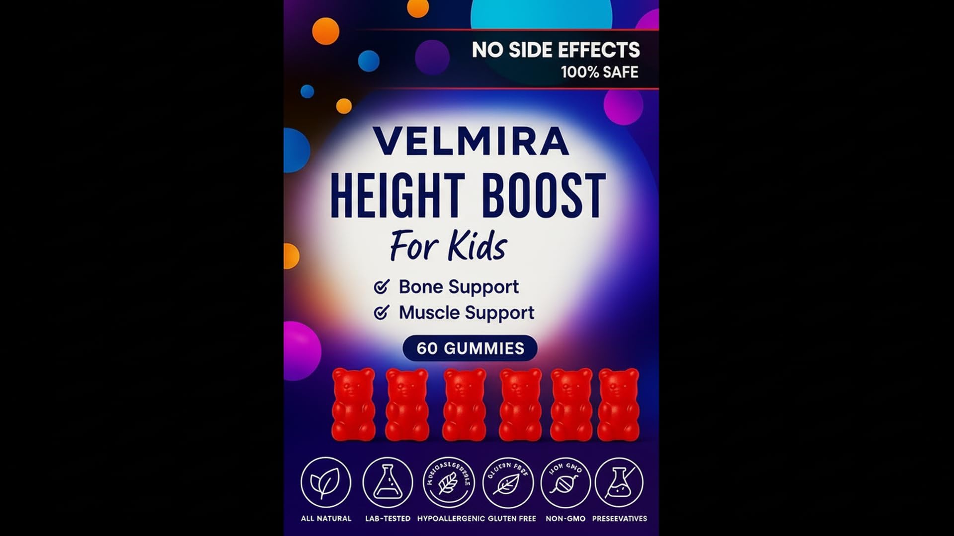 Velmira® Heightener Gummies for Bone Health & Development Support – Essential Vitamins & Minerals, Easy-to-Chew Gummies for Kids, Teens & Adults (Ages 5+) VelmiraBuy Supplements Australia