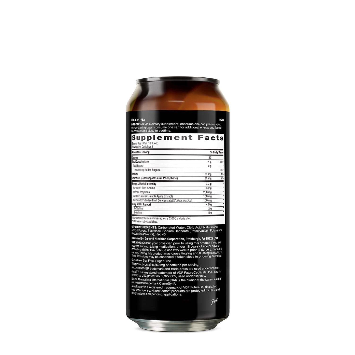 BEYOND RAW LIT On The Go | Ready to Drink Cans | Contains Caffeine, L-Citrulline, Beta-Alanine, and Nitric Oxide | Jolly Rancher Watermelon | 12 Count BEYOND RAWBuy Supplements Australia