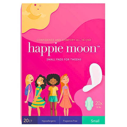 happie moon Tween and Teen Pads | Small Organic Cotton Cover Period Pads | Ultra Thin Cotton Pads Happie MoonBuy Supplements Australia
