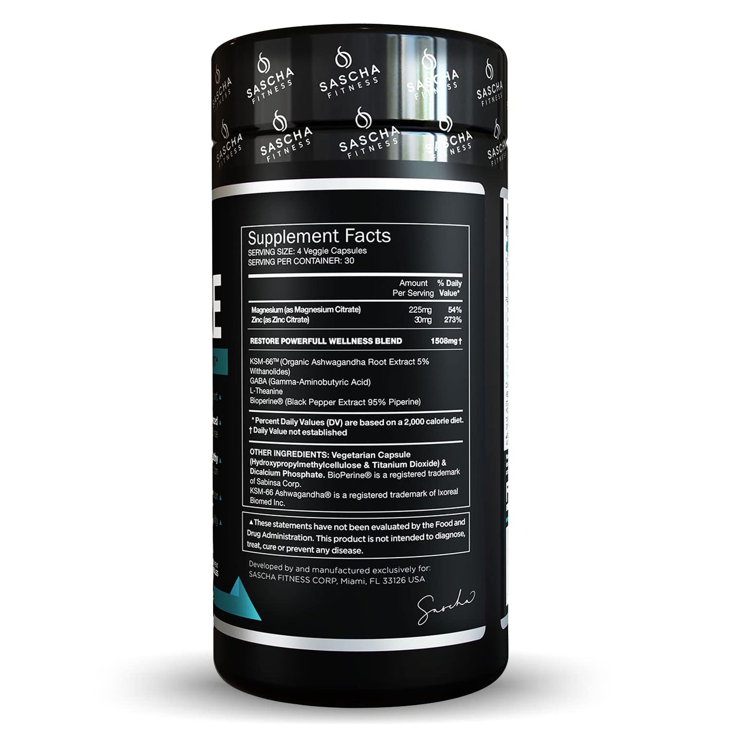 SASCHA FITNESS Cortisol Night Support Pills For Metabolism, Hormonal Support, Inmune System SASCHA FITNESSBuy Supplements Australia