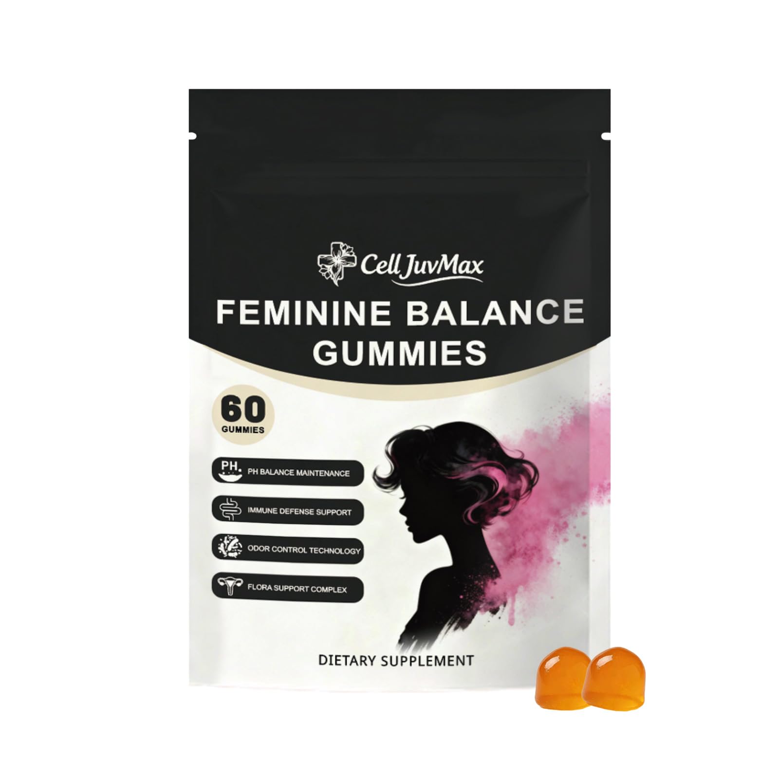 YFDSRF Feminine Balance Probiotic Gummies for Women - with Hawaiian Pineapple, pH Balance Support, Healthy Odor & Flora, Vaginal & Immune Health, Vegan Dietary Supplement - 60 Gummies (1) YFDSRFBuy Supplements Australia
