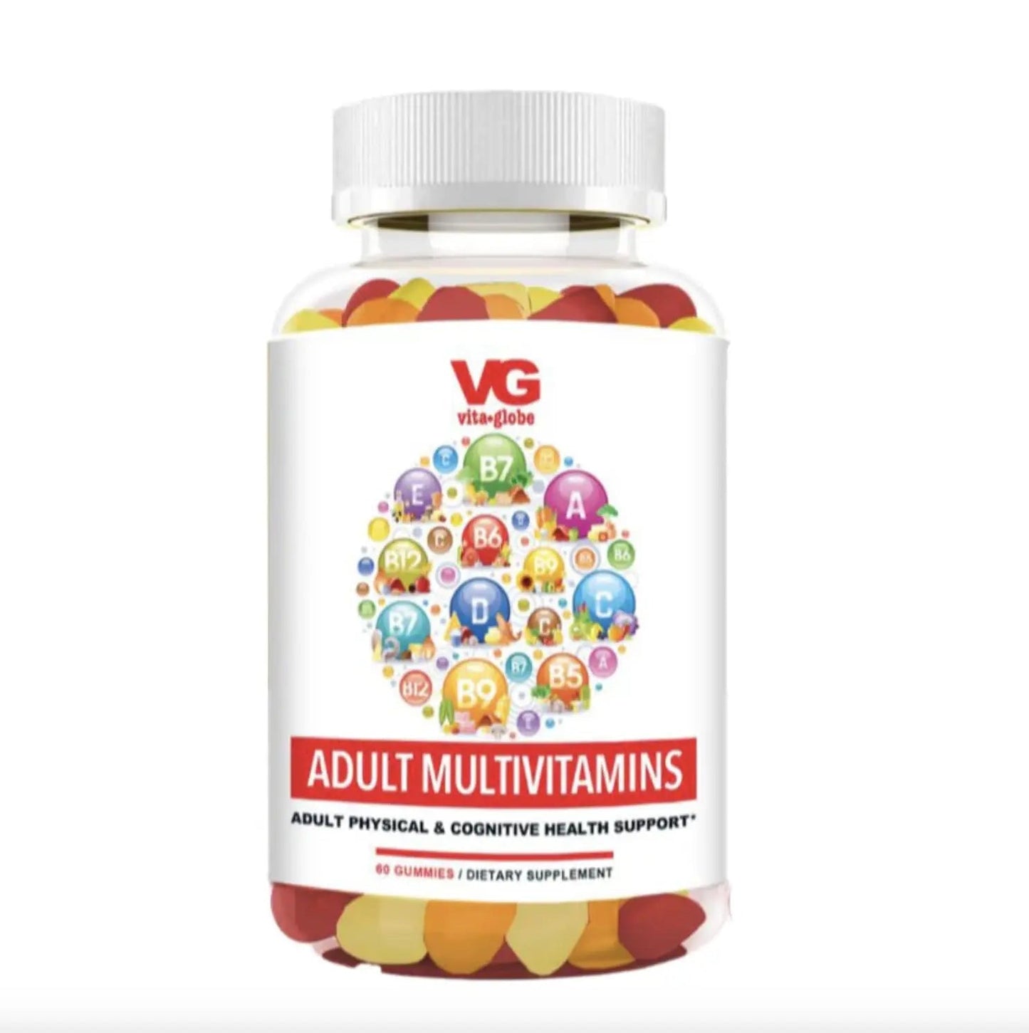 VITA GLOBE Adult Multivitamin Gummies – with Vitamins C, D, E, B6, B12, Folate & Biotin | Daily Multivitamin Supplement for Energy VITA GLOBEBuy Supplements Australia