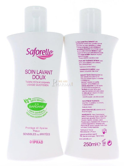 Saforelle Gentle Cleansing Care 2X250ml SaforelleBuy Supplements Australia