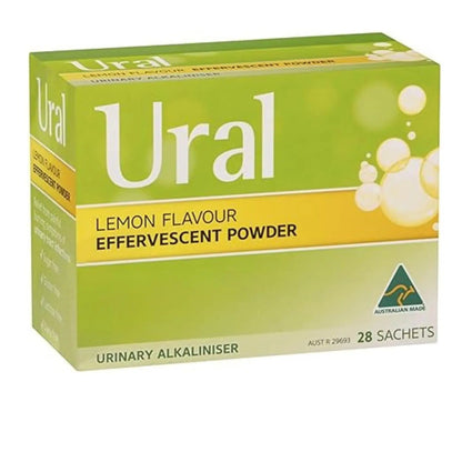 Ural Effervescent Powder 4G * 28 Sachets Urinary Alkalinizer Cystitis Relief UralBuy Supplements Australia