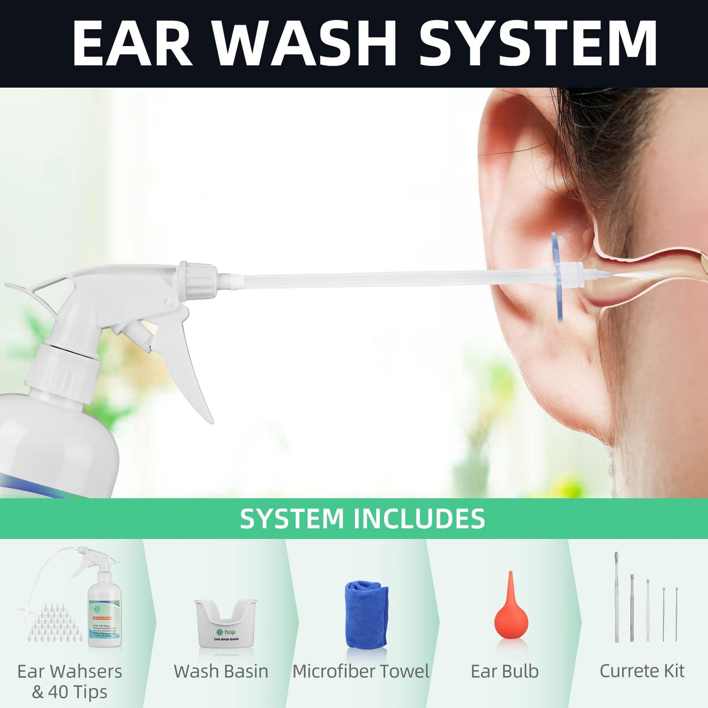 Ear Wax Removal Tool, Ear Cleaning Kits Safe Ear Irrigation Kit Ear Flush QISXROVYBuy Supplements Australia