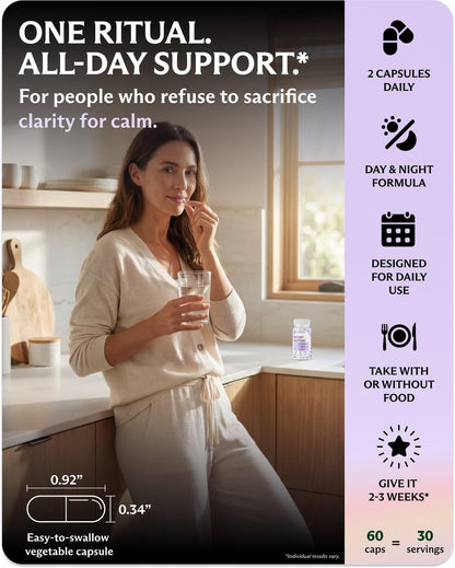 Evolance Saffron Supplements Extract for Stress & Mood Support – Affron 28mg, Magnesium Glycinate 1000mg, L-Theanine 200mg – High Absorption, Sleep & Focus Support, Melatonin-Free, 60 Veggie Capsules EvolanceBuy Supplements Australia
