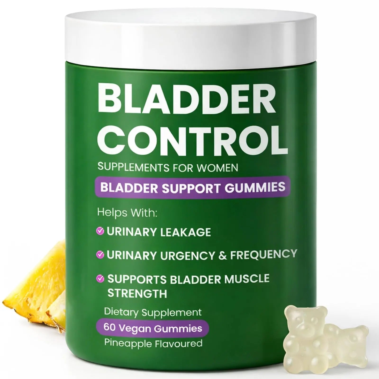 Bladder Control Supplements – Urinary Tract Health for Women | Overactive Bladder Support, UTI Relief & Infection Treatment | Daily Feminine Wellness Gummies – 60 Pineapple Flavor Terramed Just Think ComfortBuy Supplements Australia