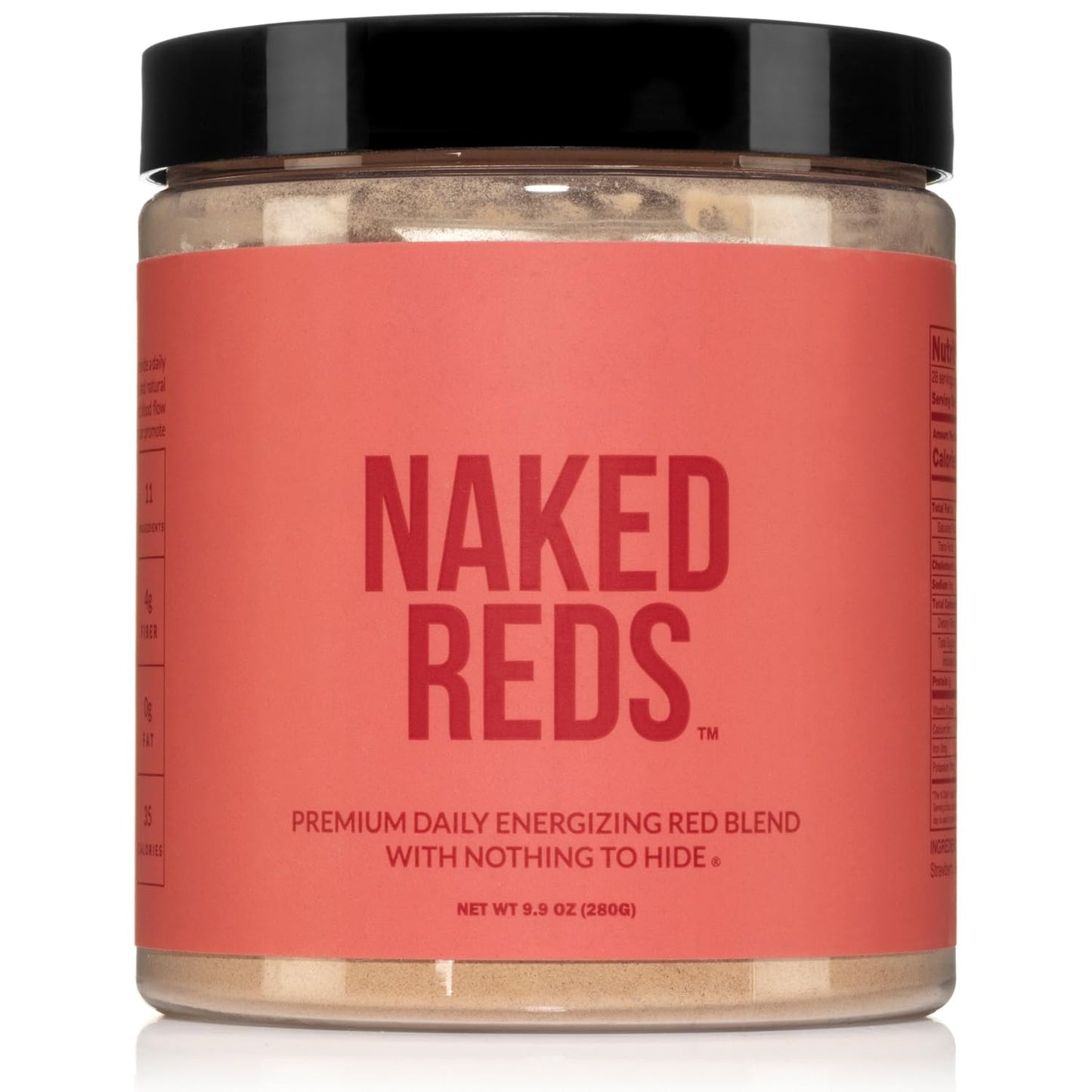 NAKED Reds Superfood Powder - Healthy, Energizing Polyphenol Fruit Powder Mix, No Fillers, No Additives, Vegan, Non-GMO, Gluten Free - 28 Servings NAKEDBuy Supplements Australia