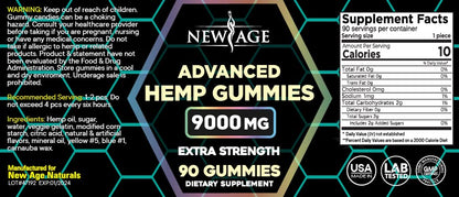NEW AGE Naturals Advanced Hemp Gummies - Natural Hemp Oil Infused Gummies NEW AGEBuy Supplements Australia