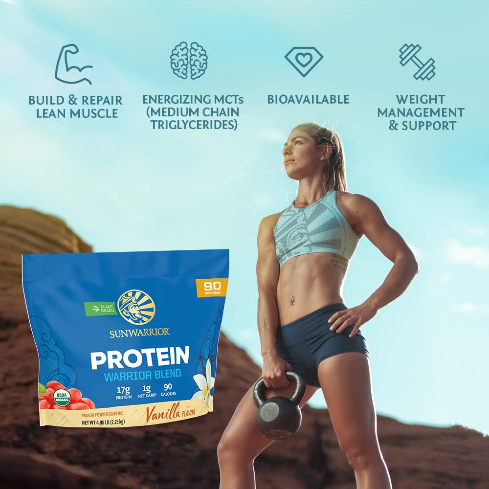 Sunwarrior Vegan Organic Protein Powder Plant-Based | BCAA Amino Acids Hemp Seed SunwarriorBuy Supplements Australia