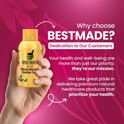 Fibroid Shrink & Ovarian Cysts BM36 - Helps Shrink Fibroids and Ovarian Cysts, Balance Estrogen Levels and Prevent Regrowth, Support for Menstrual Pain and Painful Intercourse, 30 mL Drops | Bestmade Bestmade Naturalproducts.comBuy Supplements Australia