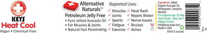 Keys Heat Cool Vegan, Chemical-Free, All Natural Therapy for Muscle Aches, Joints, and Sports Injuries made with Pure Organic Avocado Oil, Camphor, Menthol, and Wintergreen, No Petrolatum, 2 ounces KeysBuy Supplements Australia