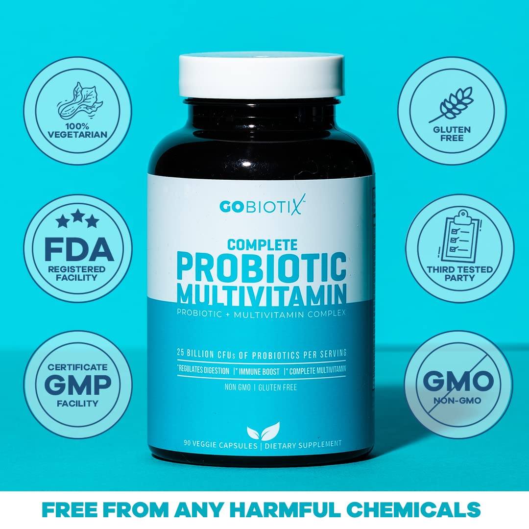 GOBIOTIX Probiotic Multivitamin Supplement - Daily Multivitamins with Probiotics GOBIOTIXBuy Supplements Australia