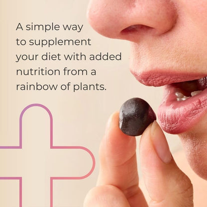 Juice Plus+ Berry Blend Soft Chews (Chewables) - Daily Nutrition from 12 Plants with Whole Fruit, Vegetable, & Berry - Raspberry, Bilberry, Blueberry, and More! for Adults and Kids - (1-mo, 30 Chews) Juice Plus+Buy Supplements Australia