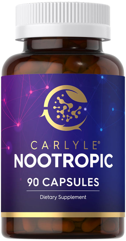 Carlyle Brain Nootropic Supplement | 90 Capsules | with Caffeine, B12, and Guarana Extract | Non-GMO & Gluten Free CarlyleBuy Supplements Australia