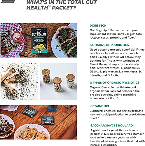 ONNIT Total Gut Health - Complete Probiotics & Digestive Enzyme Supplement ONNITBuy Supplements Australia