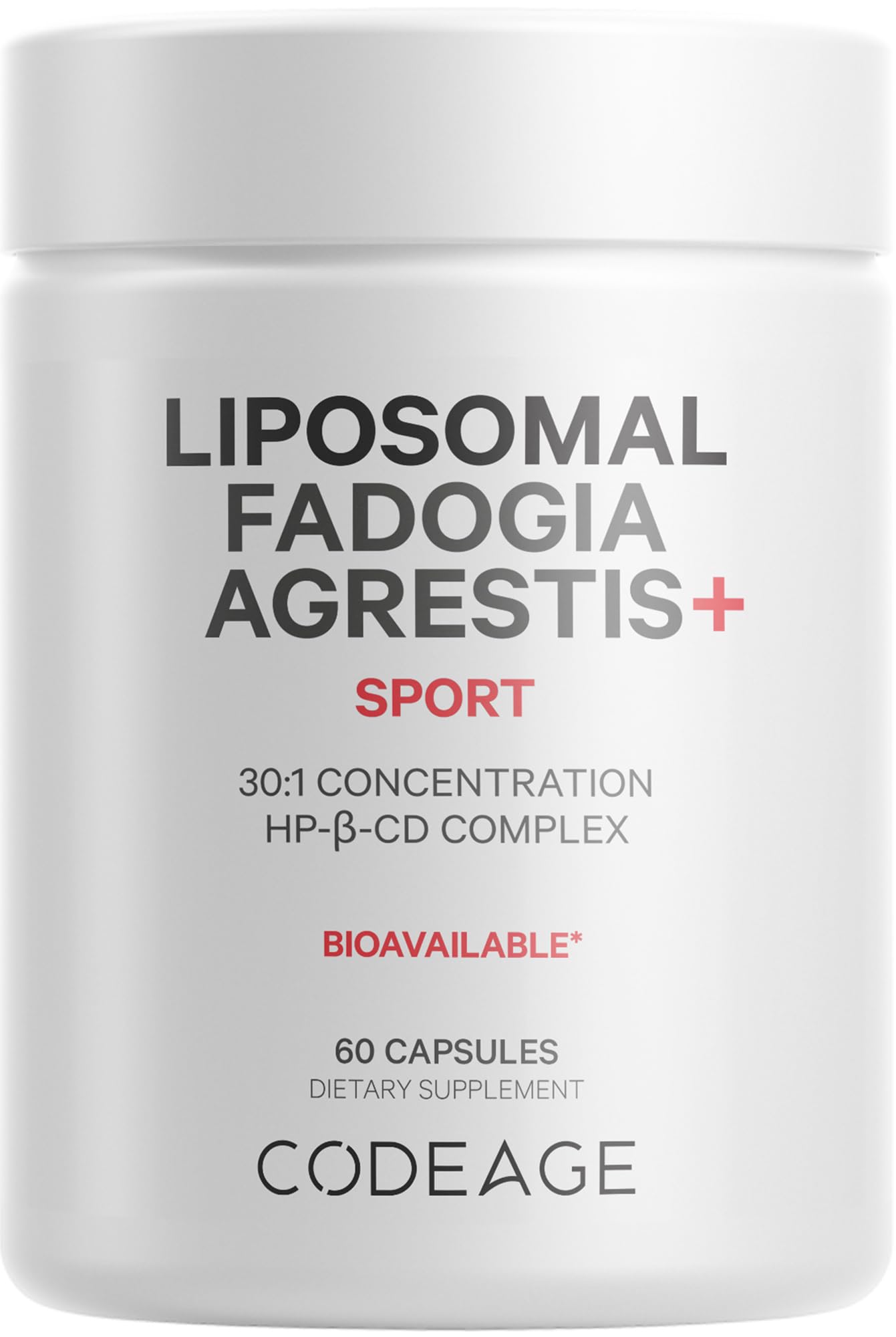 Codeage Liposomal Fadogia Agrestis 600mg Supplement - Fadogia Agrestis 30:1 Extract, Vitamin D3, Zinc, Fenugreek, BioPerine Black Pepper - 2-Month Supply - Liposomal Delivery - Non-GMO, 60 Capsules CodeageBuy Supplements Australia
