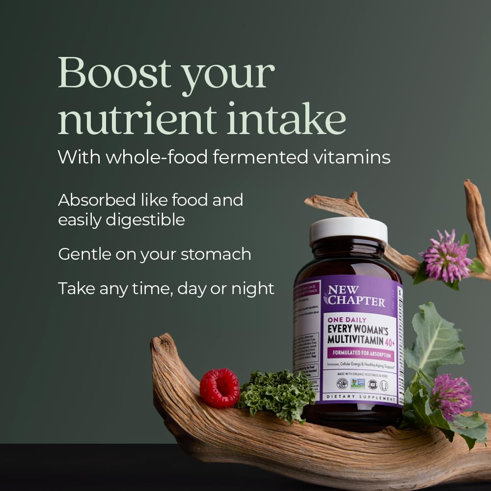 New Chapter Women's Multivitamin 40 plus for Energy, Healthy Aging + Immune Support with 20+ Nutrients New ChapterBuy Supplements Australia