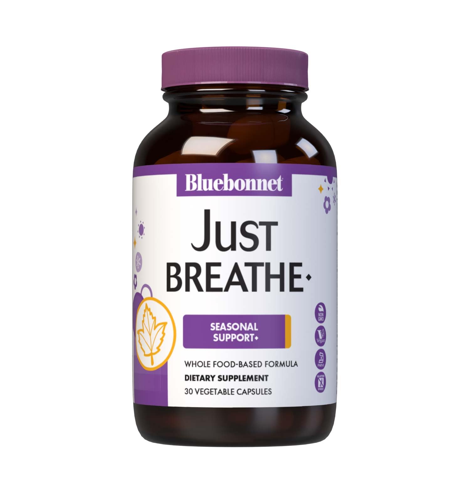 Bluebonnet Nutrition JustBreathe, Seasonal Support*, Non-GMO, Kosher Certified, Gluten-Free, Soy-Free, Dairy-Free, 30 Vegetable Capsules, 15 Servings BlueBonnetBuy Supplements Australia