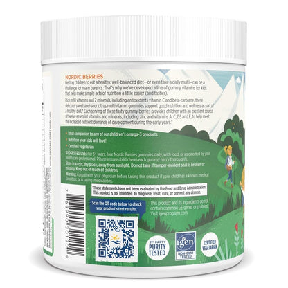 Nordic Naturals Nordic Berries, Citrus - 120 Gummy Berries - Great-Tasting Multivitamin for Ages 2+ - Growth, Development, Optimal Wellness - Non-GMO, Vegetarian - 30 Servings Nordic NaturalsBuy Supplements Australia