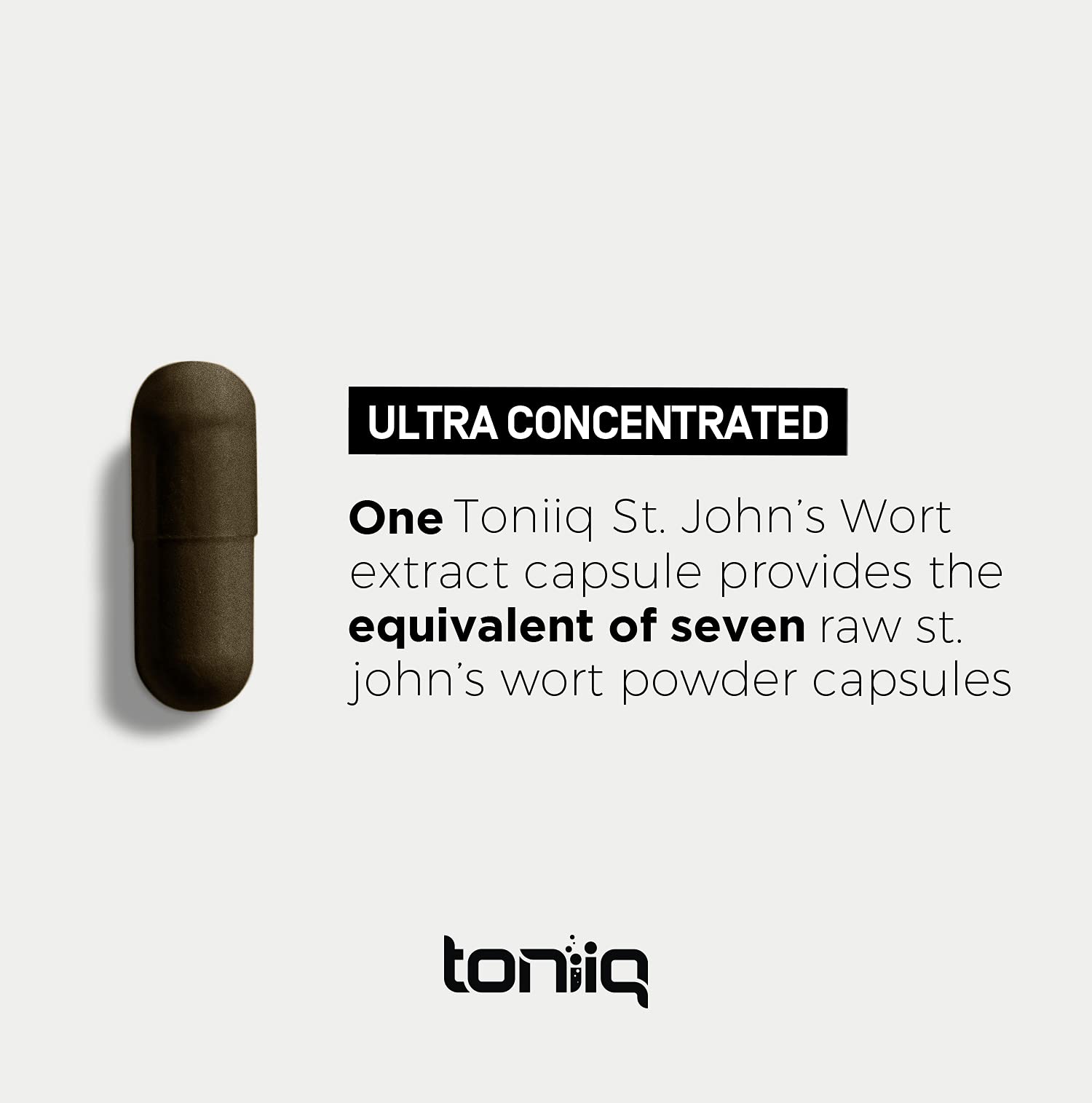 1,000mg Ultra High Strength St. John's Wort Capsules (Non-GMO) - 7X Concentrated ToniiqBuy Supplements Australia