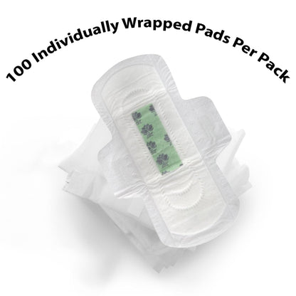 100 Bulk Pads with Wings Individually Wrapped for Women Homeless, Postpartum, Hospitals Trail makerBuy Supplements Australia